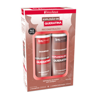 Kit Shampoo + Condicionador Beleza Natural Explosão de Queratina bn.Explosão em Oferta na Shopee