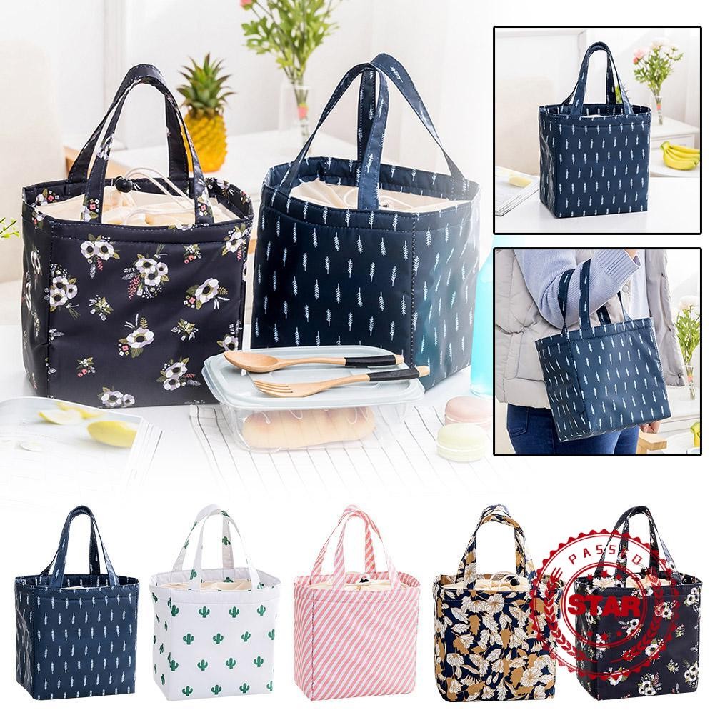 Saco De Bento Impresso Tote Oxford Pano Para Almoço Desenho Animado Escola E Escritório K7h7