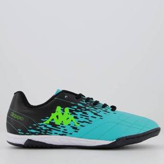 Chuteira Kappa San Diego Futsal Preta e Verde em Oferta na Shopee