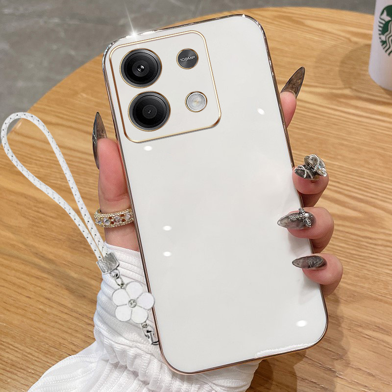 Capa Para Xiaomi Redmi Note 13 Pro 4G 5G 13R Plus Poco M6 X6 F6 X6 Neo 5G K70E K70 De Telefone Luxuosa Galvanizada De Bo em Oferta na Shopee