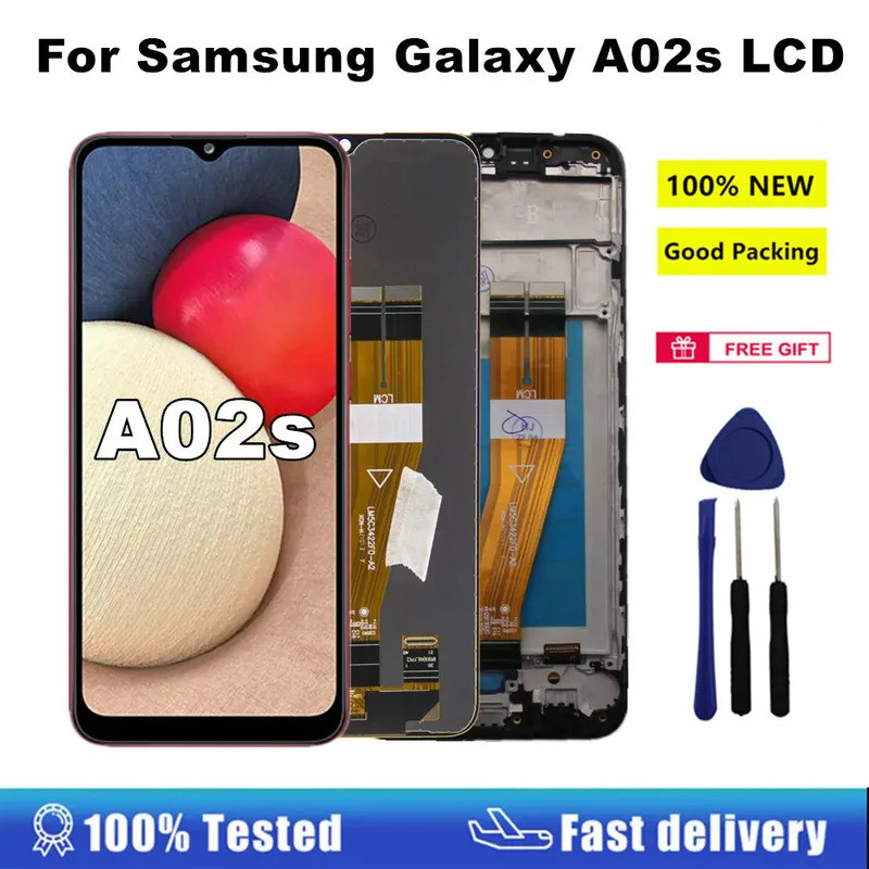 A02s LCD para Samsung Galaxy a02s display LCD touch screen digitador montagem para Samsung a02s A025 a025m a025f/DS a025g/DS LCD