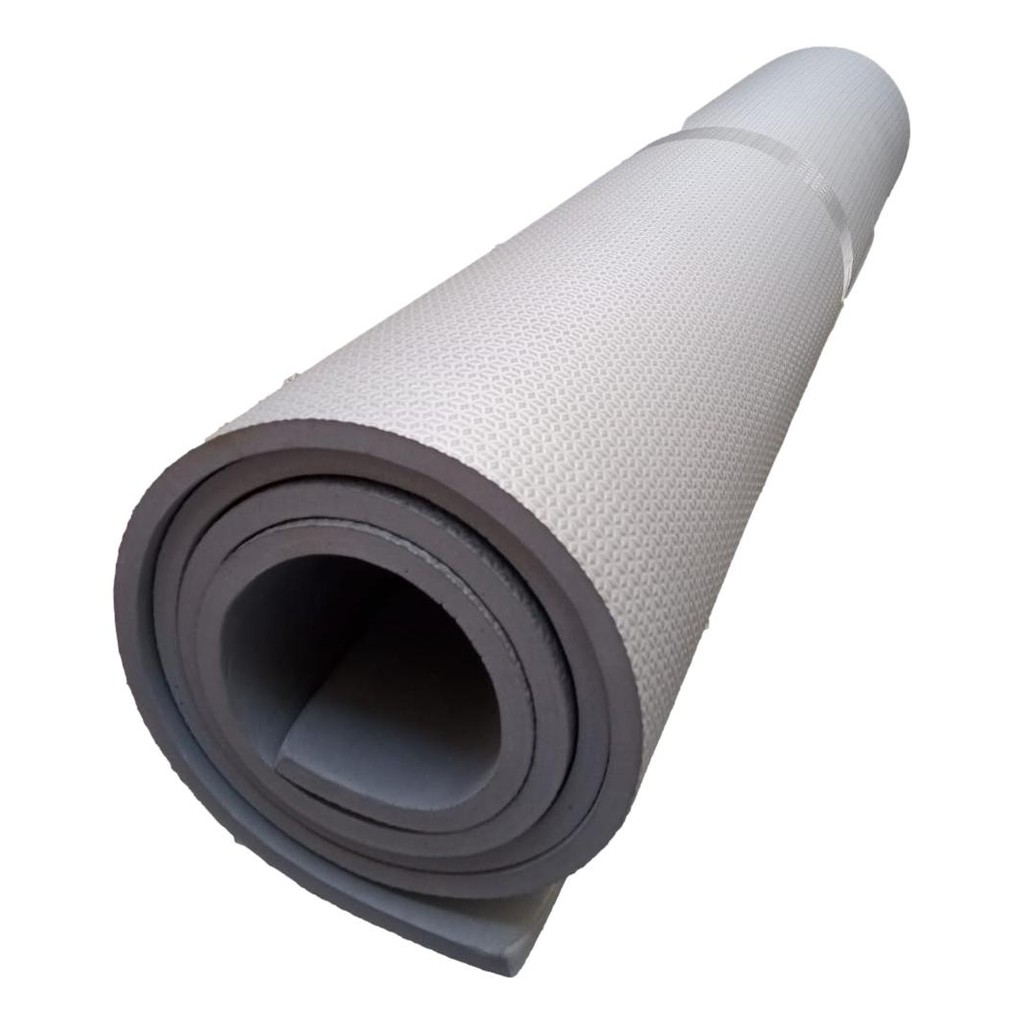 Tatame Manta Colchonete Forração Eva 10mm 200x100x1cm Cinza Escuro