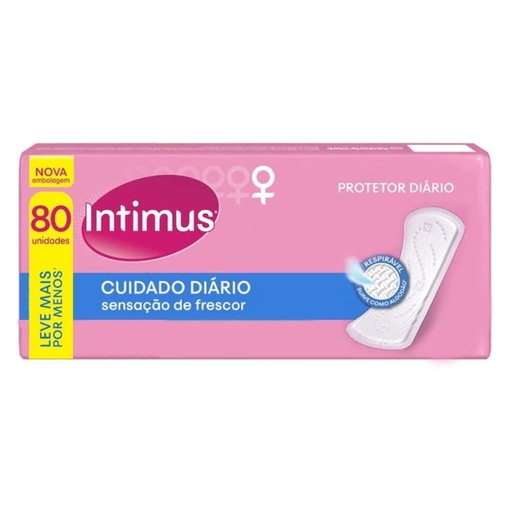 Protetor Diario Intimus Days Cuidado Diario sem Perfume Leve Mais Pague Menos em Oferta na Shopee