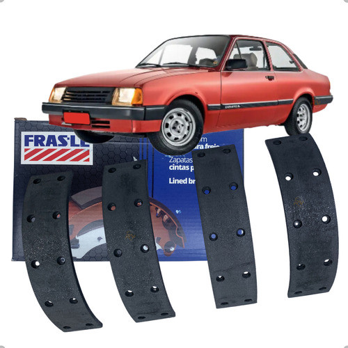 Kit Sapata Lona Freio Original Frasle Traseiro Chevette 1.6 1982 Até 1994 em Oferta na Shopee