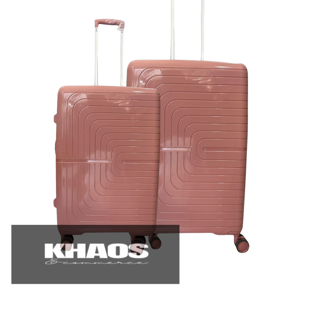 Kit Mala Média 23kg + Mala Grande 35kg Polipropileno Viena