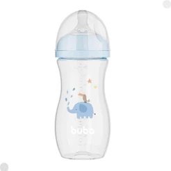 Mamadeira Easy Flow Elefante Azul 270ml 17253 - Buba