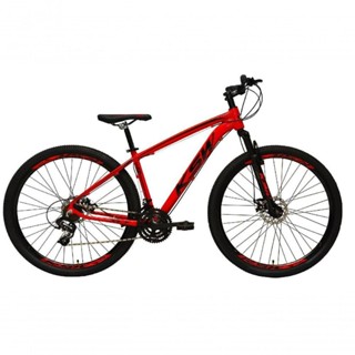 Bicicleta Aro 29 Ksw Xlt 24v Freio A Disco Suspensão Mountain Bike Alumínio Vermelho 19 em Oferta na Shopee