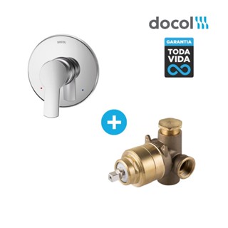 Kit Base Deca Misturador para Chuveiro e Acabamento Monocomando Gali Docol em Oferta na Shopee
