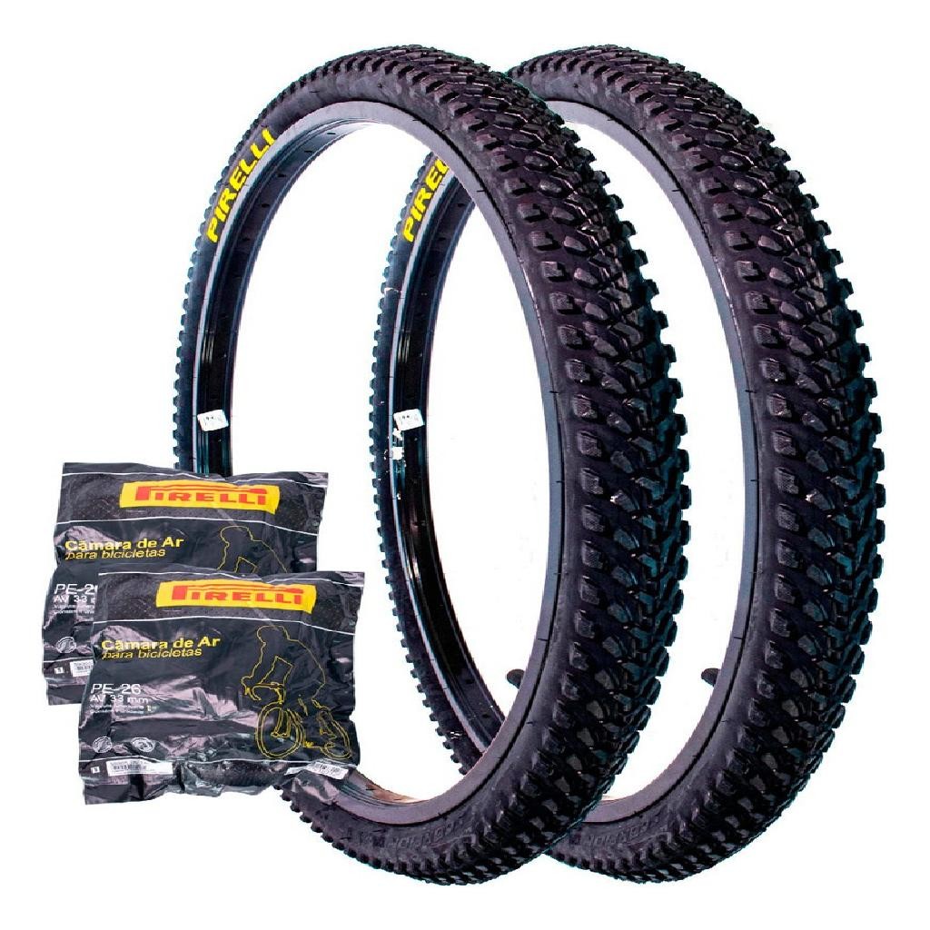 2 Pneu Pirelli Scorpion Mtb Aro 26 X 2.0 + 2 Camaras Pirelli - Sports & Outdoors
