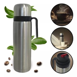 Garrafa Térmica Madri 950ml 100% Inox Unitermi Com Alça