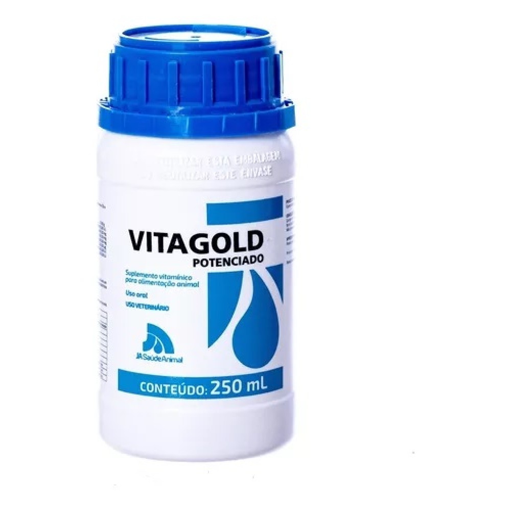 Vitagold Potenciado 250ml Suplemento Vitamínico Animais