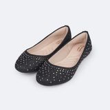 Sapatilha Infantil Pampili Super Fofura com Glitter e Strass Preta
