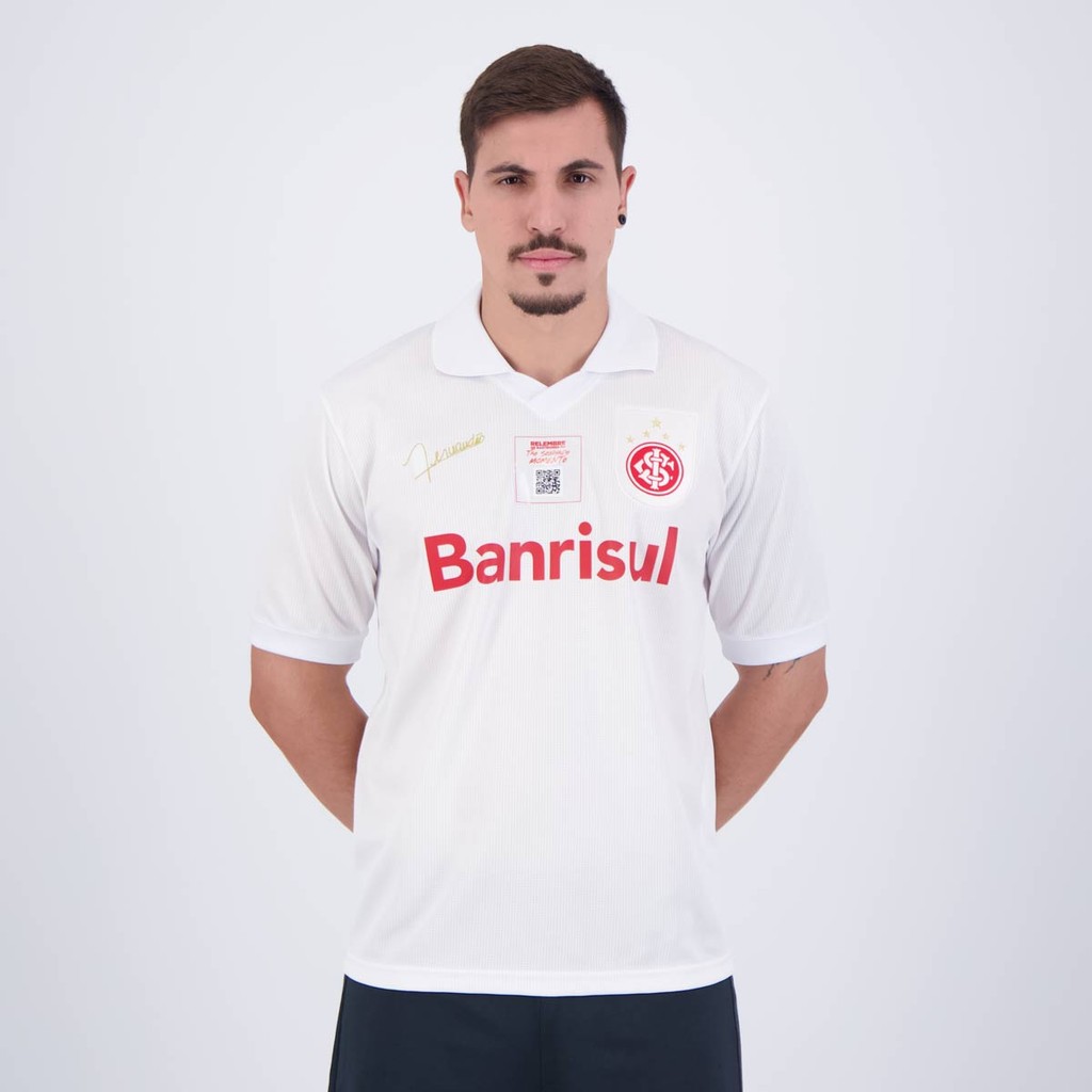 Camisa Internacional Retrô 2006 Fernandão Branca em Oferta na Shopee