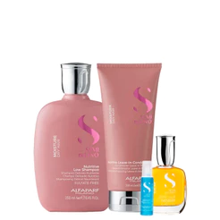 Kit Moisture Shampoo, Condicionador, Cristalli 30ml e Ampola