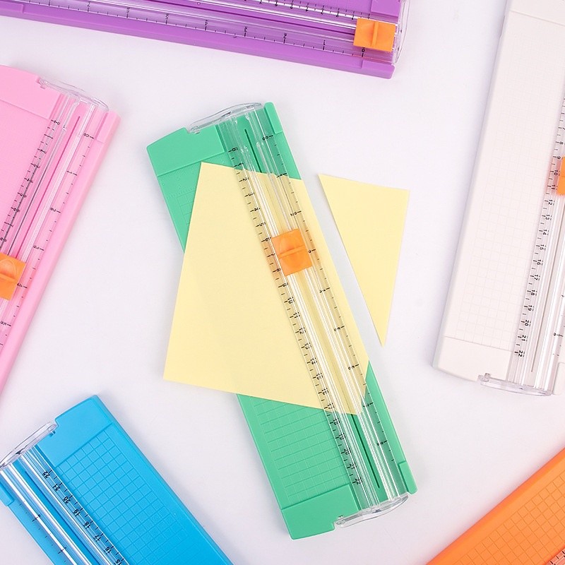 2 Guilhotina Cortador De Papel Portátil Fácil Manuseio Escritório em Oferta na Shopee