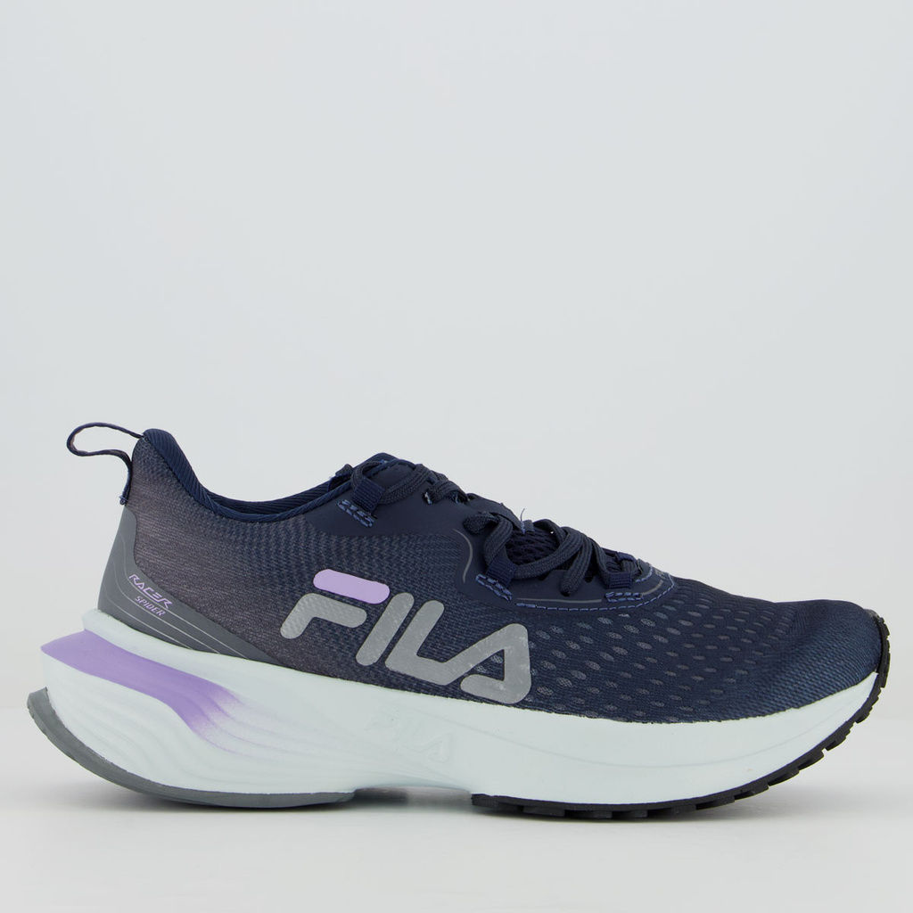 Tênis Fila Racer Spider Feminino Marinho e Cinza - Sports & Outdoors
