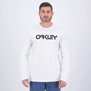 Camiseta Manga Longa Oakley Mark II Branca em Oferta na Shopee