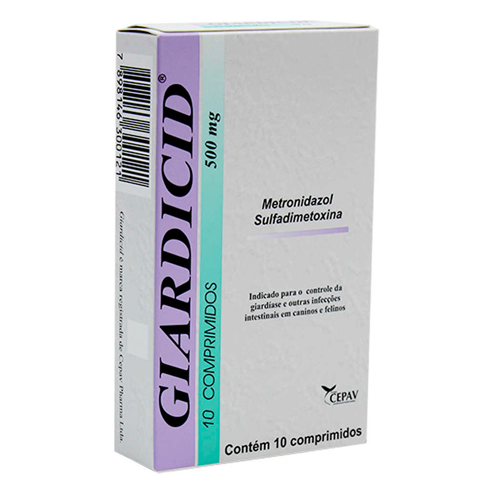 Giardicid 500mg Cepav 10 Comprimidos