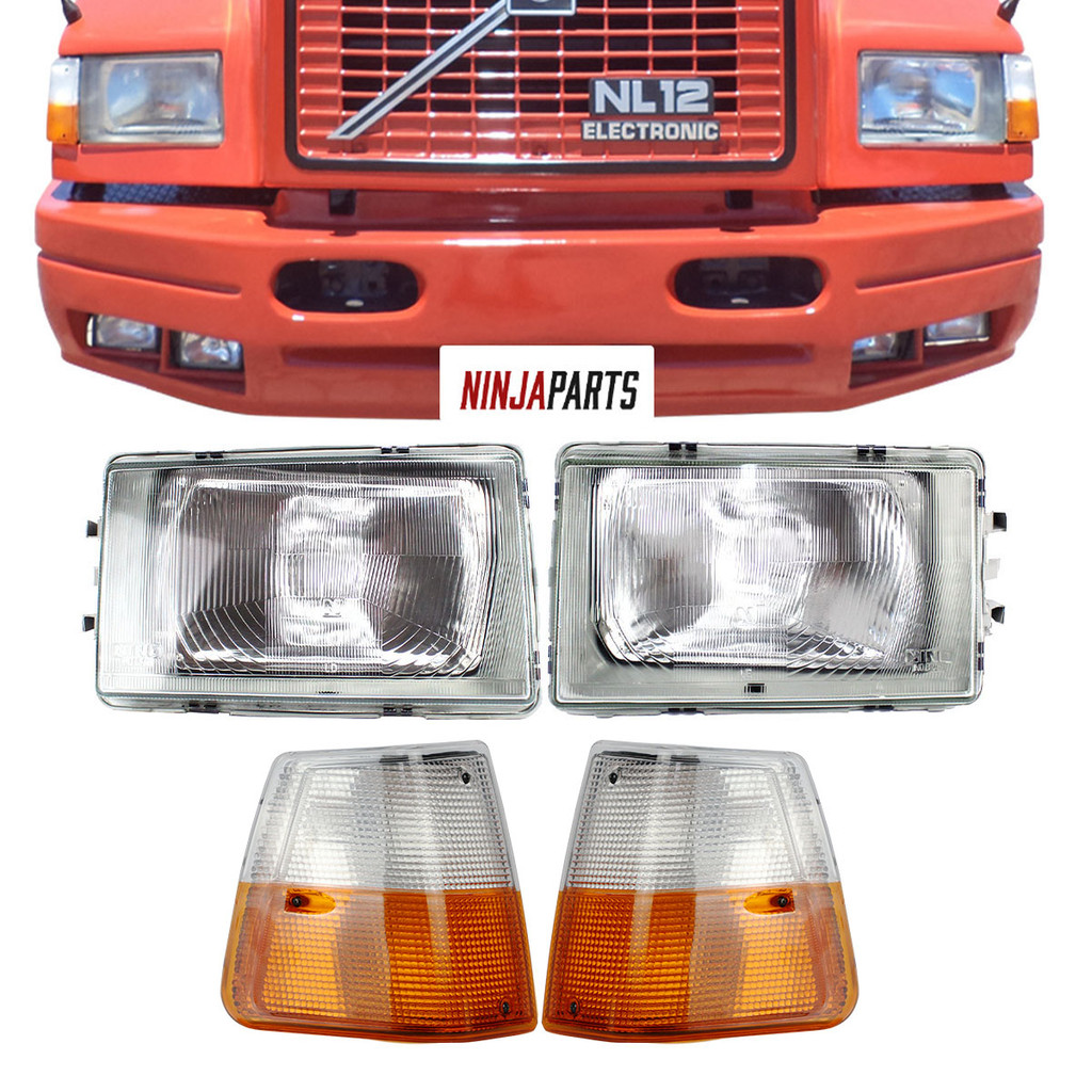 Kit Farol Lanterna Pisca Dianteira Volvo Nl10 Nl12 Edc 1987 88 89 90 91 92 93 94 95 96 97 98 1999 em Oferta na Shopee