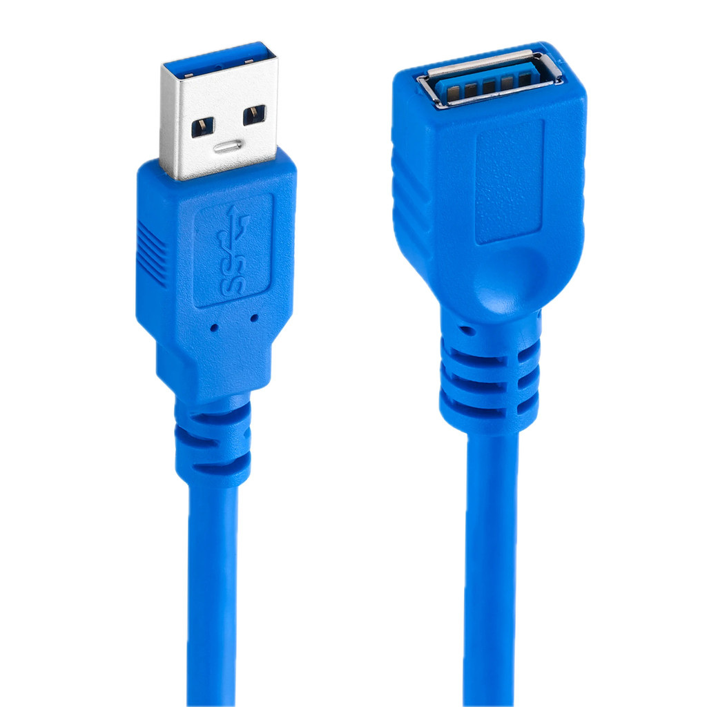 Cabo de Extensão USB 3.0 Macho para a Fêmea M/F Folha + Trançado Blindado 30cm 1.5mt 3mt 5 mts em Oferta na Shopee
