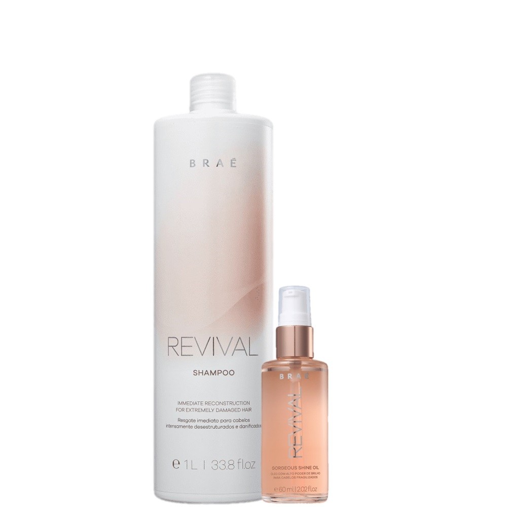 Kit BRAE Revival Fortalecedor Capilar (2 Produtos) em Oferta na Shopee