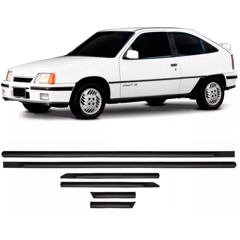 Friso Lateral Kadett Gs E Kadett Gsi Preto 1989 a 1994 em Oferta na Shopee