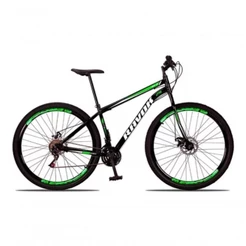 Bicicleta Bike Aço 21 Marchas Velocidades Aro 29 Verde