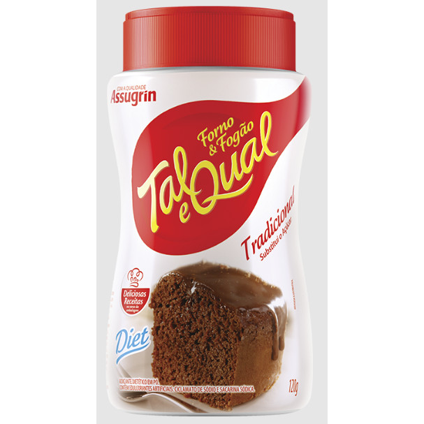 Adoçante em Pó Tradicional Tal e Qual Forno & Fogão Pote 120g - Food & Beverages