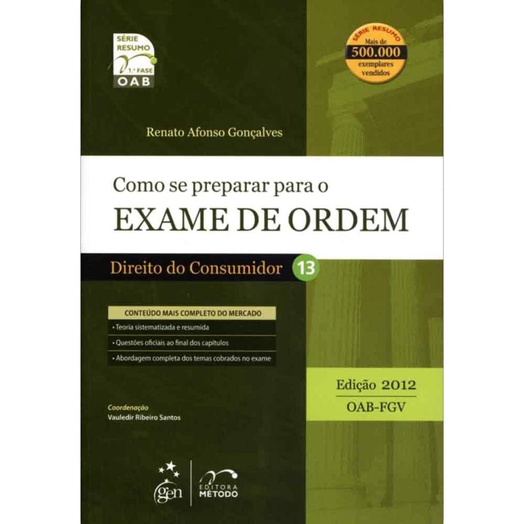 Livro: Como se preparar para o Exame de Ordem - OAB-FGV (Novo, Lacrado)