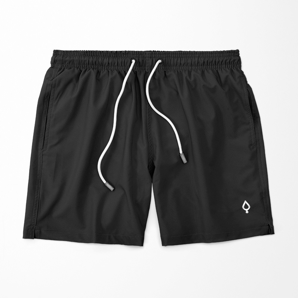 Shorts Bermuda Masculina Tactel Elastano Básico Liso Academia Treino Praia Corrida Fitness Bolsos Laterais