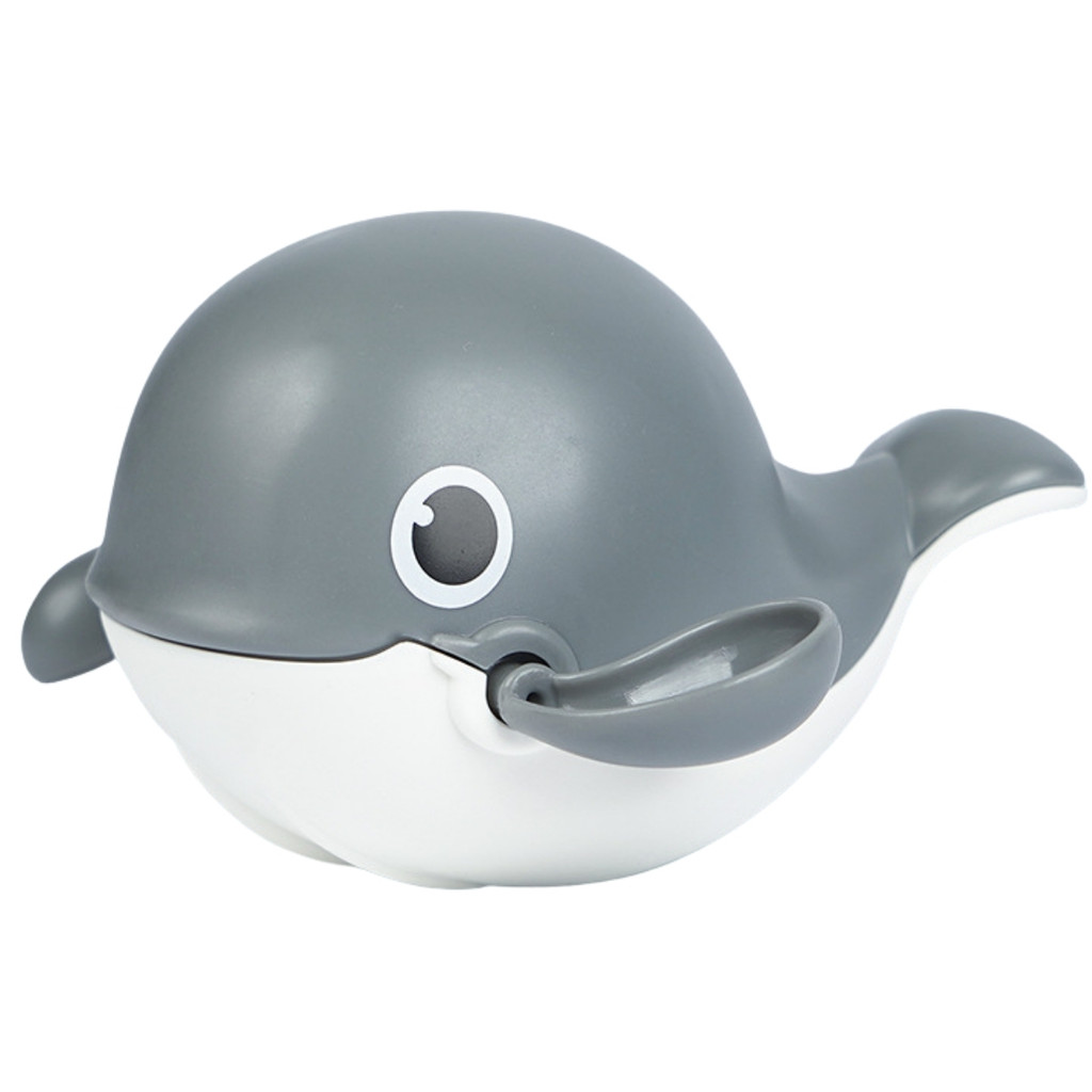 Brinquedo De Banho Baleia Cinza Bebe Com Movimentos Infantil CBS0162 Castela - Mom & Baby