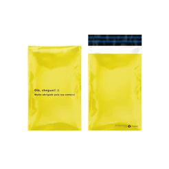 Kit 300 Envelope Segurança Olá Cheguei Amarelo 20x32cm