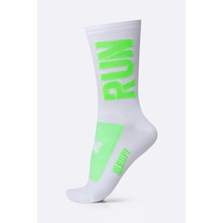 Meia Corrida HUPI Run Branco/Verde, Tam 36-42 em Oferta na Shopee