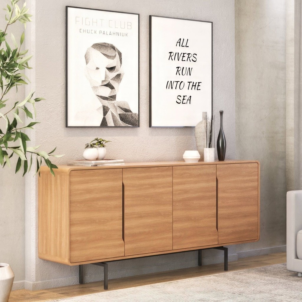 Buffet para Sala de Jantar 4 Portas Otto Espresso Móveis 179.6