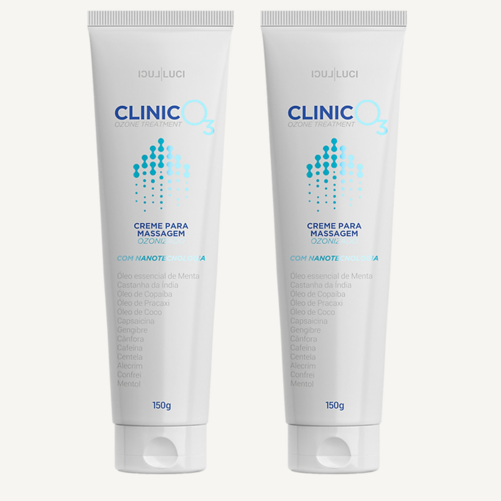 Kit 2x Creme De Clinic O3 Luci Luci 150g Massagem Alivio da Dor em Oferta na Shopee