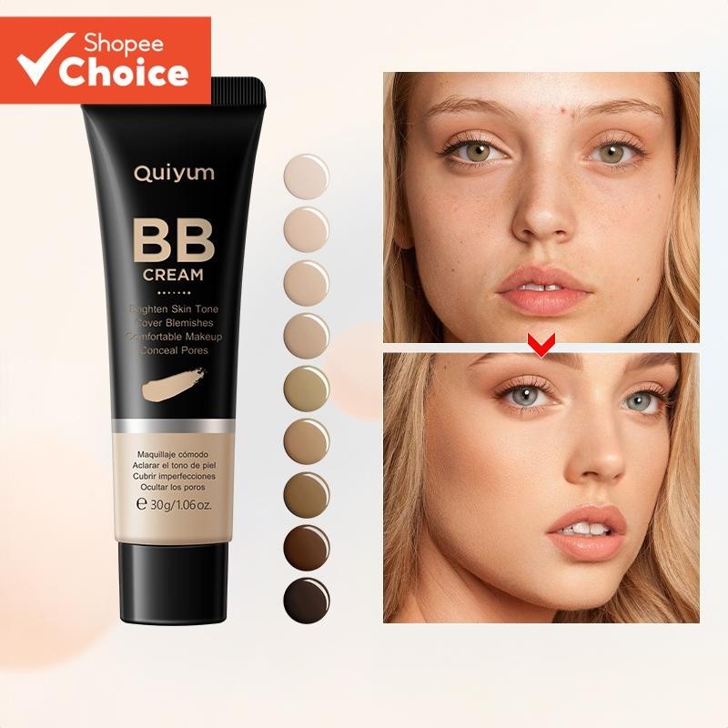 Quiy um BB Creme De Longa Duração Co lor Corretivo Corretor Iluminar O Tom Da Pele Maquiagem Bálsamo Para Manchas À Prov