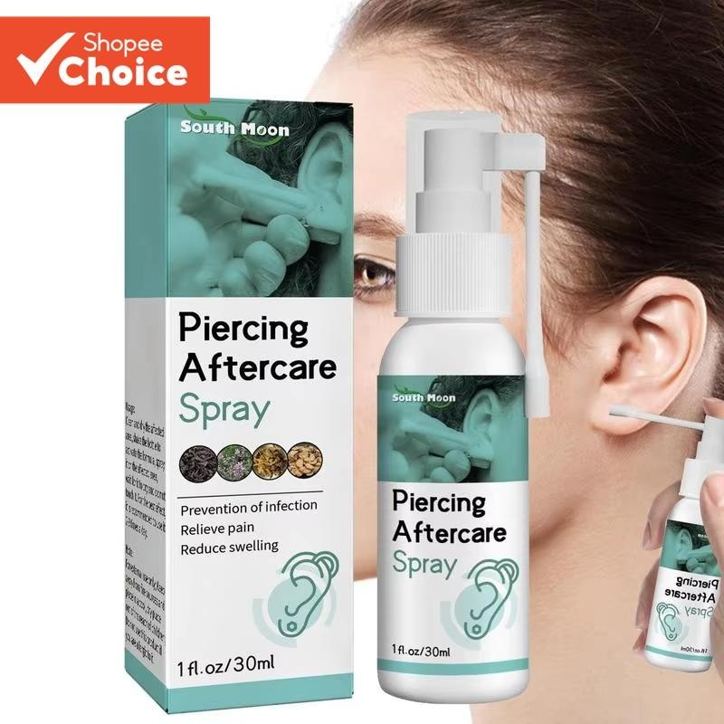 Spray De Cuidados Posteriores Para Piercing , Solução Eficaz Limpeza De Brincos , Alívio Da Pele Irritada , Seguros E Ca