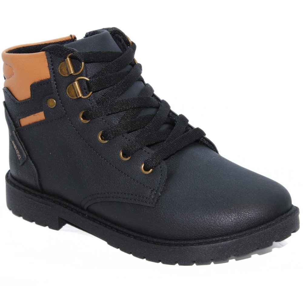 Bota Infantil Klin Rock Kids Menino - Preto e Marrom em Oferta na Shopee