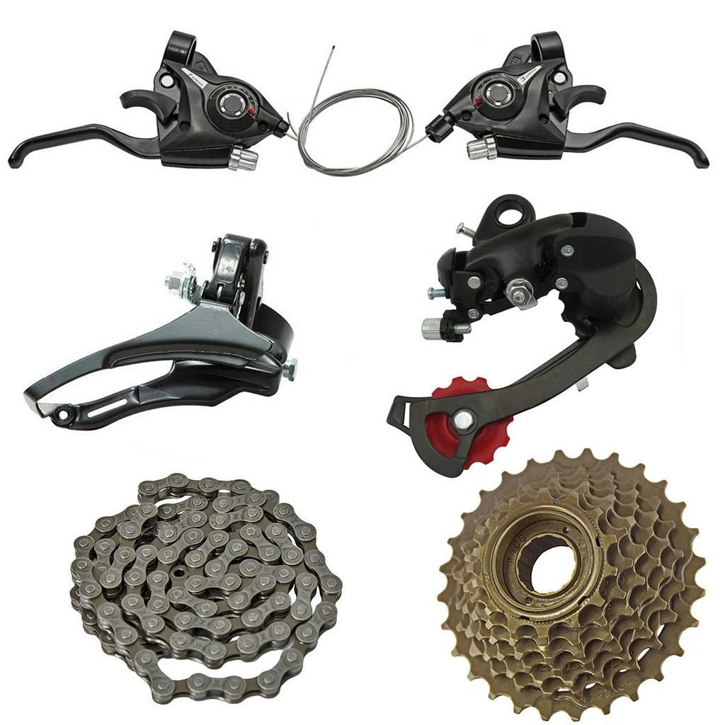 Kit Bicicleta 21 Vel Rapidfire Marcha Câmbios Catraca Corrente em Oferta na Shopee