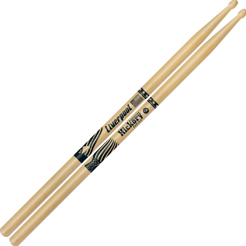 Par Baquetas Liverpool American Hickory 5A Ponta de Madeira em Oferta na Shopee