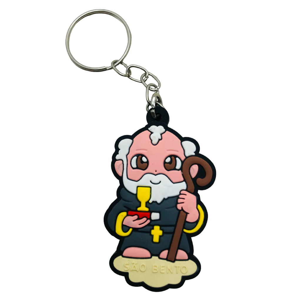 Chaveiro Emborrachado Do São Bento em Oferta na Shopee
