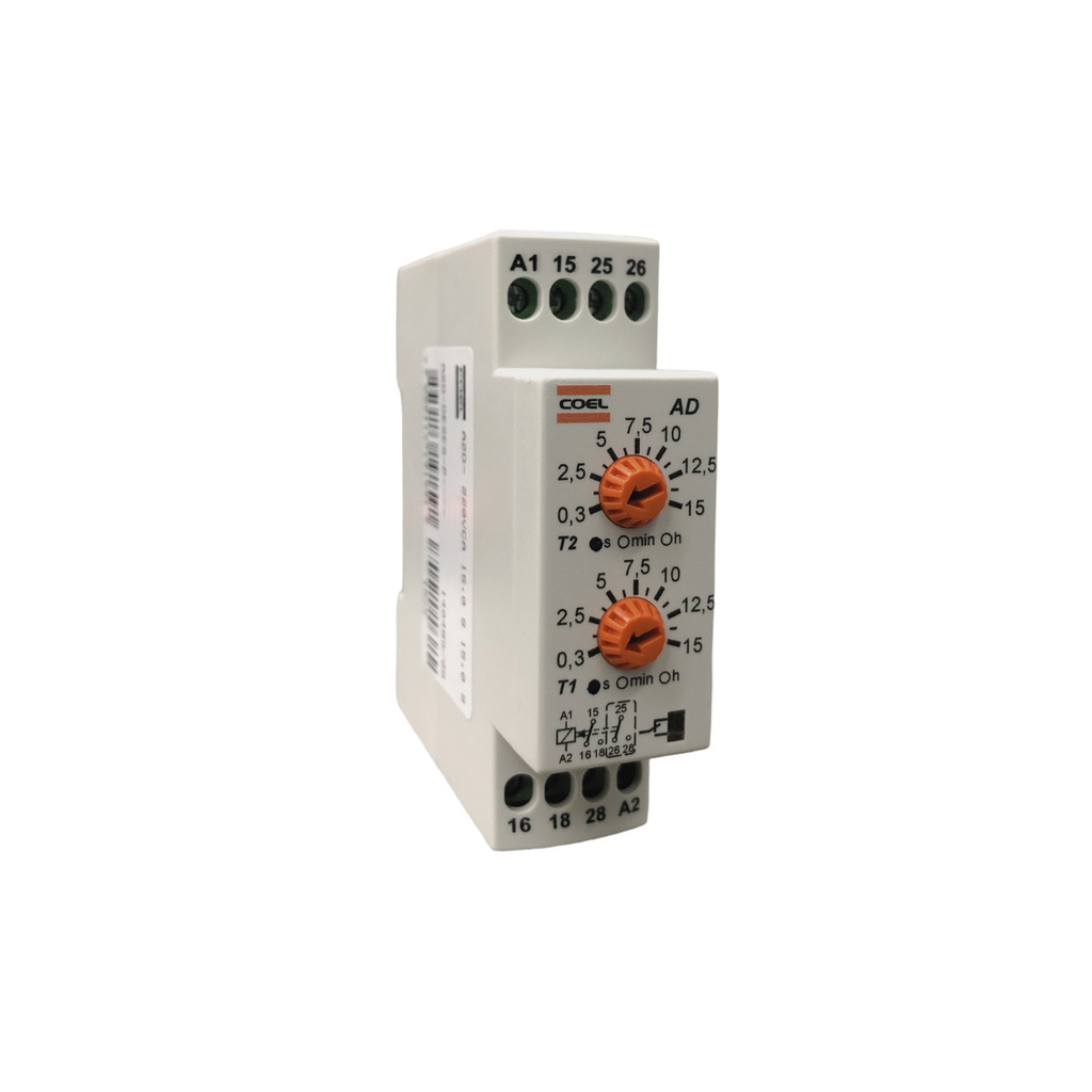 Rele Temporizador Cíclico 220v 15seg 2 Tempos T1 T2 Coel
