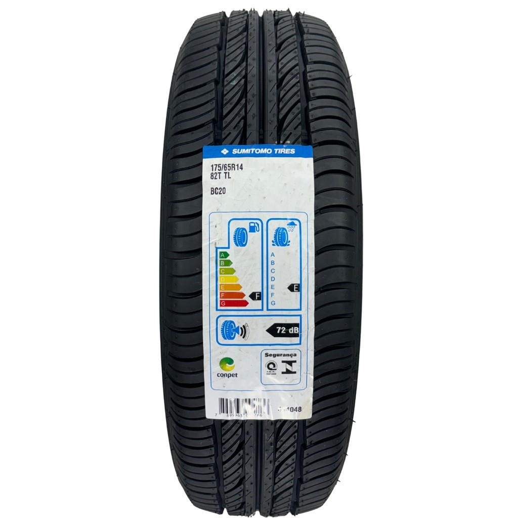 Pneu Sumitomo 175/65R14 82T BC20 Aro 14 Alta Durabilidade Corsa Onix Gol