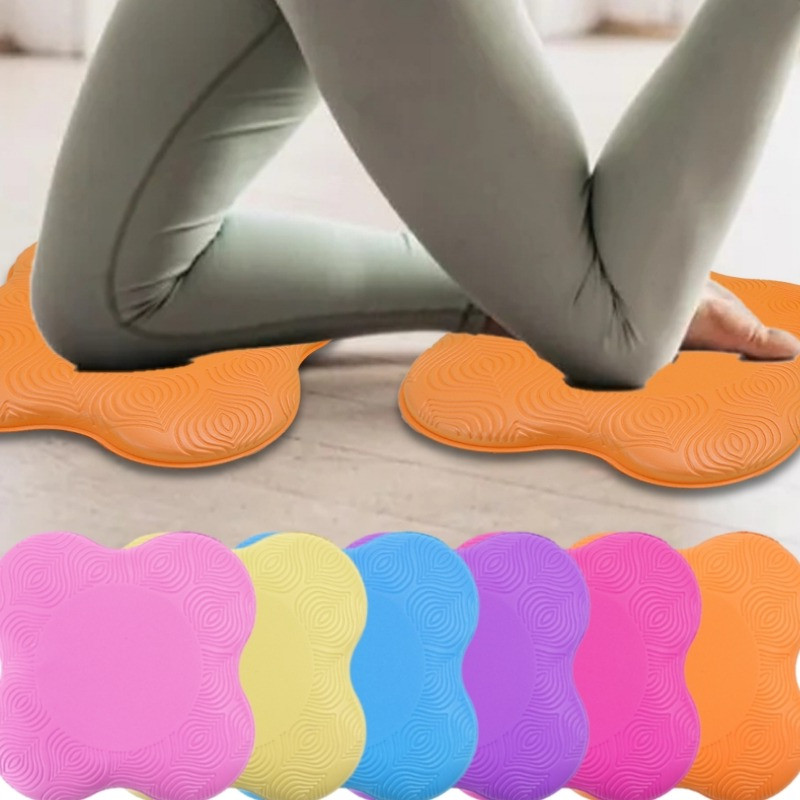 Joelheiras De Ioga De 4 Unidades-Almofada De Suporte Plano De Pilates Espuma TPE Macia-Para Joelhos , Cotovelos , Pulsos
