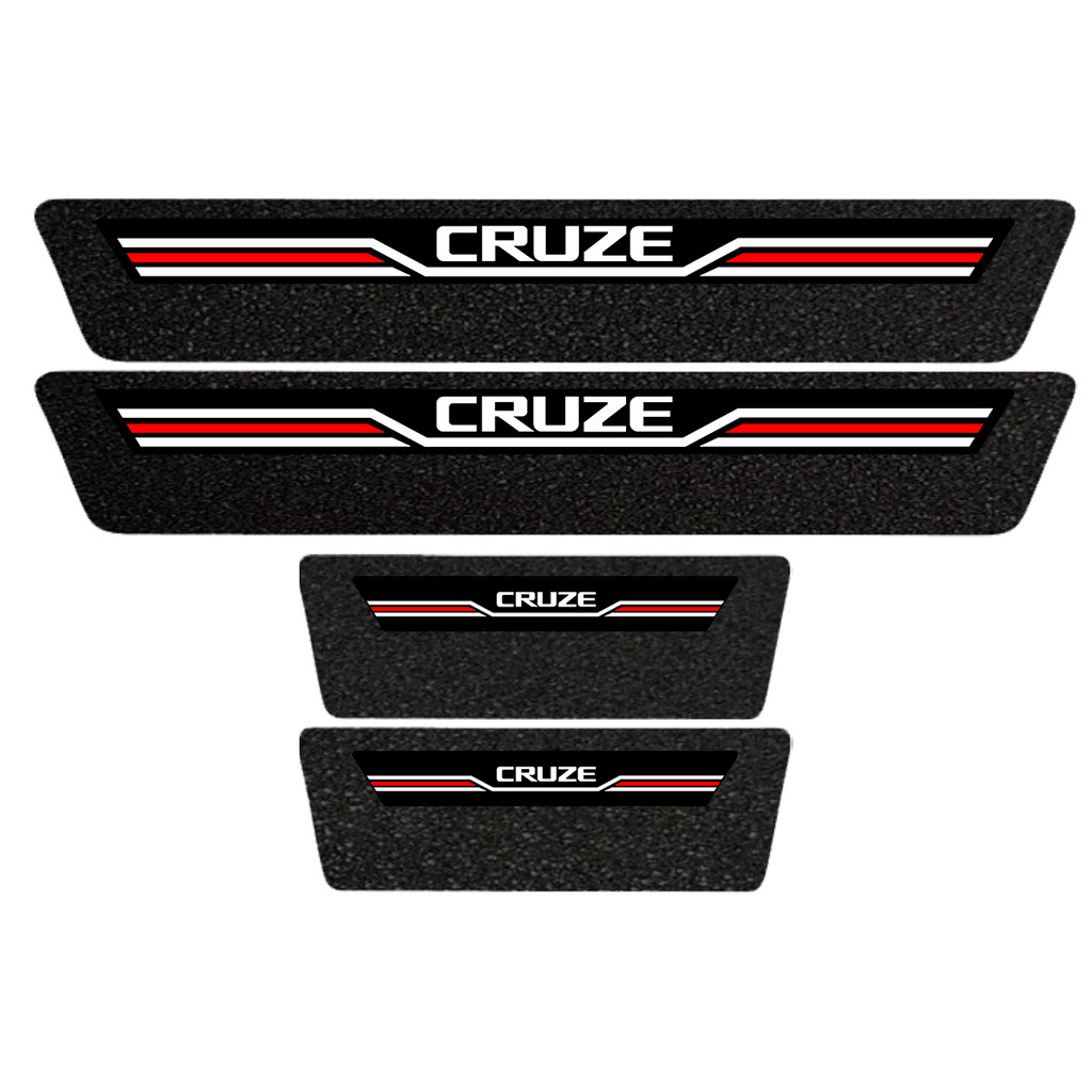 Soleira Protetora Porta Sport Vermelho Cruze 22 23 2024 2025