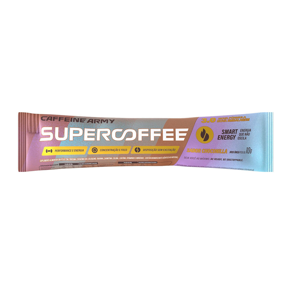 Supercoffee 3.0 Caffeine Army Choconilla Sachê 10g - Health