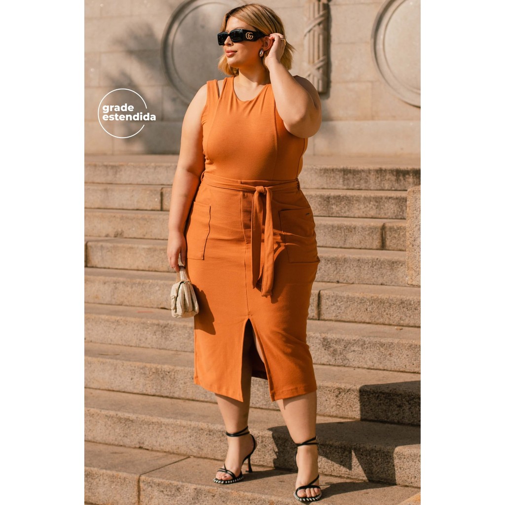 Saia Feminina em Moletom Marialícia Marrom - Women Clothes
