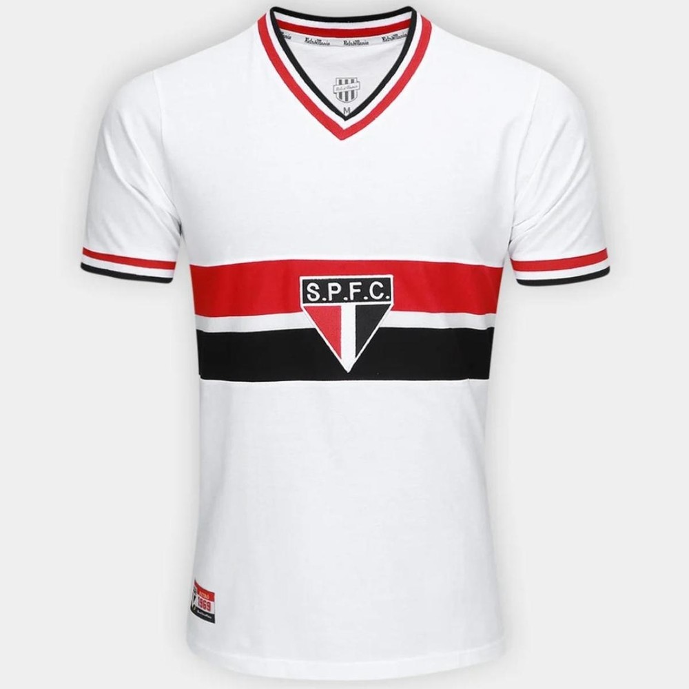 Camiseta São Paulo RetrôMania 1969 Masculina - Branco em Oferta na Shopee
