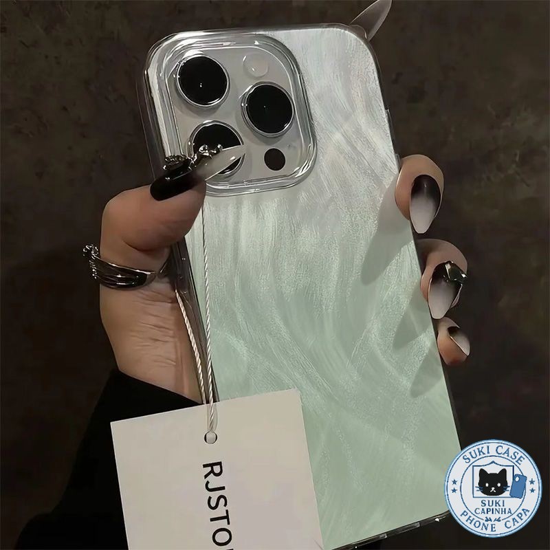 Capinha Mudança gradual verde iPhone 16 15 17 14 13 12 11 Pro Max iPhone 7 8 plus Anti-impacto Capa em Oferta na Shopee