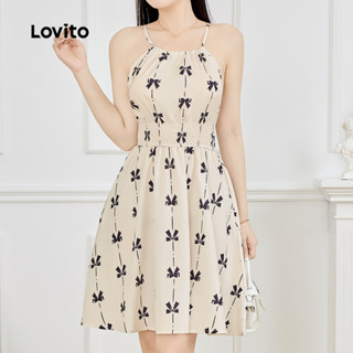 (New) Lovito Vestido Elegante com Laço - Vestido de Primavera/verão para Mulheres L143ED144 em Oferta na Shopee